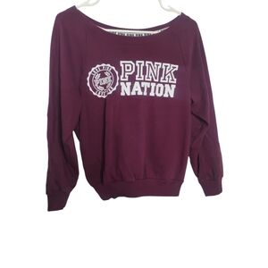 Pink Nation Burgundy Sweatshirt